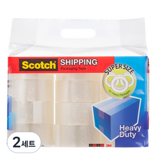 3M 박스테이프 리필 48mm x 50m 12개, 2세트, 투명