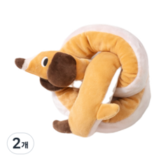 두펫 사이좋개 터그 인형, 2개, 장난꾸러기 강아지