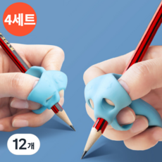 악필 교정용 연필 교정기, 12개, 혼합