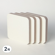 제이디 헬스기구 소음방지 충격흡수 미니 쿠션매트 (4p) 고밀도 EVA 조각매트, 아이보리, 2개