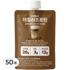체중조절조제식품 기능성 단백질 데일리프로틴 돌체라떼맛, 70g, 50개