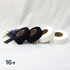 실크심지 .5cm 27M(30마), 16개, 검정+흰색