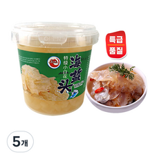 (배터짐)비가산 특급품질 염장 해파리 백화 (통) 실온, 5개, 1.6kg