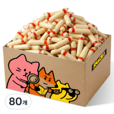 스낵큐 노브랜드 과자, 80개, 더블링 치즈소시지