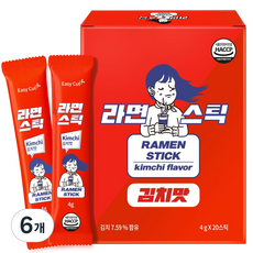 라면스틱 김치맛, 6개