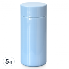 런치버스 316스텐 미니 보온보냉 텀블러, 5개, 200ml, 블루