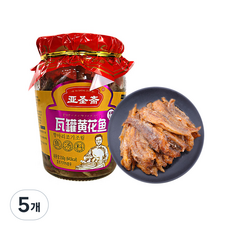 (배터짐) 야성 항아리 조기조림 중국 생선 황화위 통조림, 5개, 350g