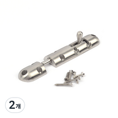 철물바다 스텐주물오도시(G11) 중 잠금장치 걸쇠 빗장 대문 도어 걸고리 잠금고리 문 경첩, 2개