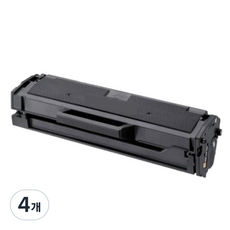 삼성 MLT-D111L 토너 SL-M2027 M2029 M2074F M2077F M2078F MLT-D111S/L 재생, 4개, 흑백