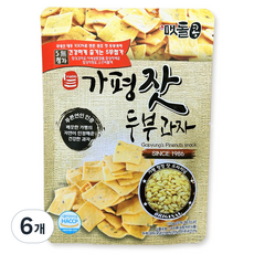 국내산 가평잣 두부과자 100% 다이어트 두부과자, 110g, 6개