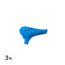 명창 실버스타 오카리나 알토C(청색), 3개, 청색