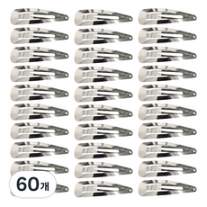 리본빌 헤어핀만들기 리본공예재료 똑딱핀 핀대 무니켈똑딱핀, 삼각 똑딱핀 5cm, 60개