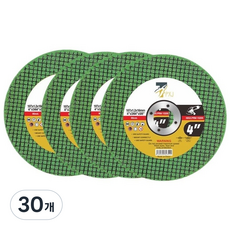 공구PXJ 4인치 절단석 그라인더날 철 스텐 작업용, 30개, 본품(배터리없음)
