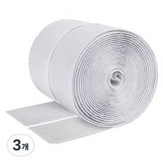 홈 롤타입 찍찍이 테이프, 3개, 화이트5cmx100cm