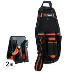 MELOTOUGH 작은 공구 홀더 스냅 클립을 가진 최소한도 일 조직자 공구 주머니 및 칼 홀더 공구집 공구 저장 다용도 펜치 가방, 2개
