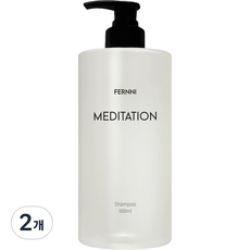페르니 스위스 직수입 향료 여성 샴푸 1 위 향기좋은샴푸 여성 탈모 샴푸 1 위 탈모기능성인증 약산성 단백질 맥주효모 페르니 메디테이션 볼륨 샴푸, 2개, 500ml