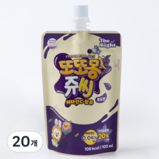 더옳은 또또몽쥬씨 포도맛 아기 배도라지즙 음료 도라지배즙, 20개, 100ml