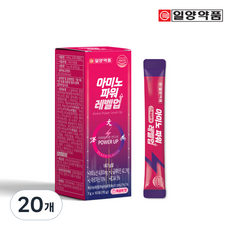 일양약품 아미노 파워 레벨업 복숭아맛 아미노산 보충제, 20개, 7g