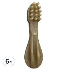 (BEST) 햄스터 이갈이 덴탈츄 칫솔 이갈이 간식 XS 그린, 6개