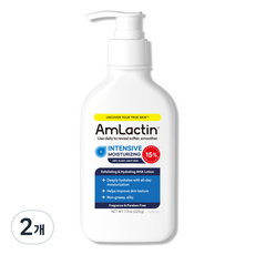 엠락틴 인텐시브 모이스처라이징 락틱애씨드 15% 젖산로션 각질개선 세라마이드 고보습 닭살 amlactin 암락틴, 2개, 225g