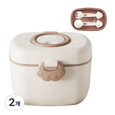 베베코지 휴대용 분유 케이스 분유통 소분통, 2개, L사이즈(550ml)