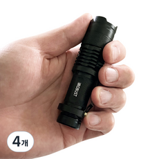 로버스트 UV LED 자외선램프 395nm, 4개, 블랙