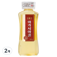 국내산 자연 벌꿀 100% 천연 아카시아꿀, 500g, 2개
