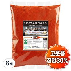 중화요리 짬뽕용 특상 고추가루, 2.5kg, 6개, 매운맛(+청양30%)