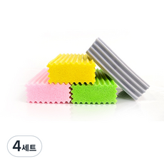 에이스상점 쫀득크리너 물기흡수 먼지제거 반영구적 스펀지, 4세트