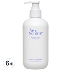 퓨어솜 베이비 키즈 아토 케어 특허성분 민감성 진정 순수 로션, 6개, 360ml