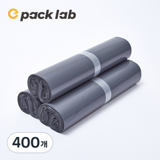 epacklab LDPE 0.07T 초두꺼운 택배봉투 그레이 프리미엄 방수 포장봉투 강력접착 대형 택배용, 400개