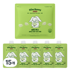 뉴베러 슬림 버니 단백질 쉐이크 파우치, 40g, 15개, 제주녹차라떼