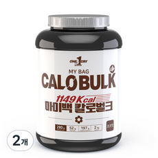 원데이뉴트리션 칼로 벌크 게이너 헬스 단백질 보충제 2kg, 2개