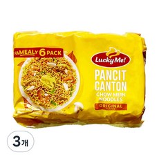 LM 6P Pancit Canton Original Regular 럭키미 판싯칸톤 오리지널(360g), 3개