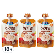 [달콤잔] 아이얌 아기밀 한우표고야채진밥, 100g, 18개