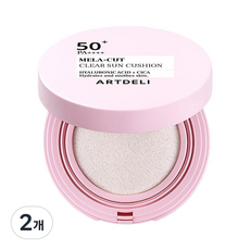 아트델리 멜라컷 클리어 선쿠션, 2개, 15g