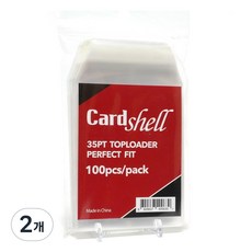 카드쉘 포카 슬리브 35pt 탑로더 퍼펙트핏 팀백 100매, 2개