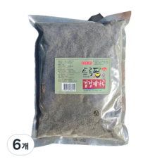 트루팜 업소용 대용량 가성비 검정깨가루 흑임자분말, 6개, 1kg