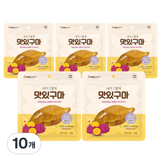 강아지 100% 넙적 맛있구마, 고구마, 200g, 10개