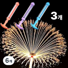 1+1+1 제이포 어린이 분수 불꽃놀이 펌프 물총 미니, 핑크 퍼플 블루, 6개