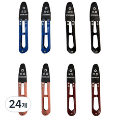 오성쪽가위 특제품 일반쪽가위 칼라쪽가위 (칼라), 24개, 혼합색상