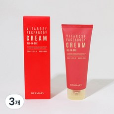 더마리 비타로즈 페이스&바디 올인원 크림, 3개, 200ml