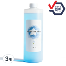 드리미 에코백스 전용세제 호환 로봇청소기 클리너 세정액 1L, 3개, 초롱꽃향형