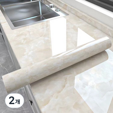 미투리아 고광택 방수 간편부착 인테리어 시트지, 2개