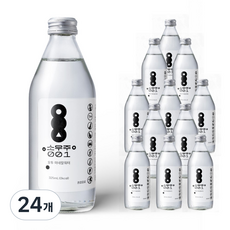 소우주001 유리병 오투 미네랄워터 미세플라스틱없는 물 고농도 산소 충전, 24개, 325ml
