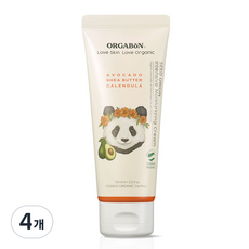 오가본 씨앗품은 유기농 유아용 보습크림, 100ml, 4개