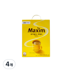 맥심 모카골드 마일드 커피믹스, 12g, 250개입, 4개 12g, 250개입, 4개