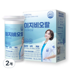 이지비오랄 구강유산균 CMU 치과의사 특허 오라씨엠유 잇몸 구취 식약처인증 자일리톨캔디, 30정, 2개