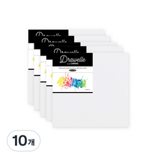 [드로웰] 무지 면천 정사각 캔버스 15cm, 10개