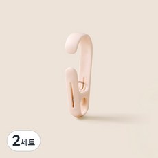 Jjureo 주방 욕실 필수템 다용도 긴 꼬리 클립 30개입 걸이 수납 완벽 해결, 분홍색, 2세트